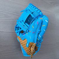 Özel Tasarım 12.75 Outfield Waffle Japon Derisi Hakiki Deri Dondurma Softbol Beyzbol Eldivenleri