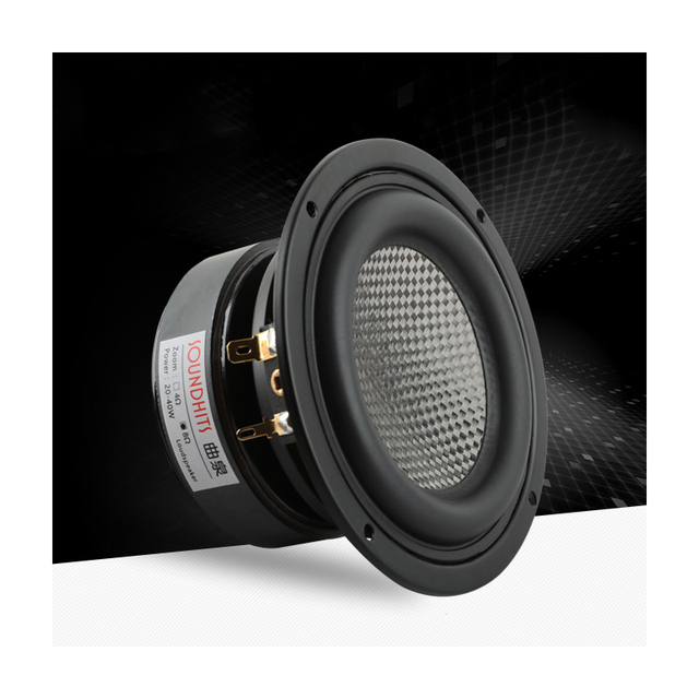 KYYSLB 4 Inch Subwoofer Speaker Theater Car Audio Loudspeaker DIY High-power HIFI Sound Quality Speaker Unit 40-100W Home 1PCS