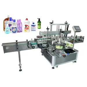 Hone Hoge Snelheid Plastic Fles Front Terug Labeler Automatische Platte Fles Dubbele Kant Etikettering Machines