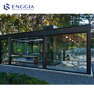 ENGGIA Abri de jardin en verre avec cadre en aluminium, véranda d'hiver, jardins d'hiver, véranda en aluminium rétractable sur mesure - Product Image 2