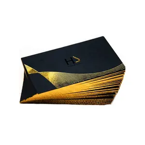 Personalizzato eco friendly riciclabile carta di cotone di lusso di modo di doratura bordo argento lamina d'oro timbratura oro placcato biglietti da visita