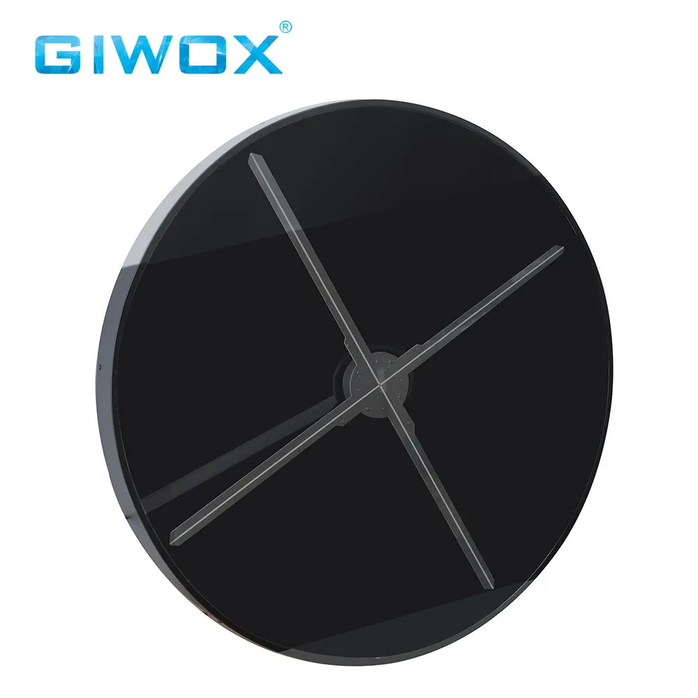 Giwox Bestseller Outdoor Waterdichte 75W 3D Hologram Led Reclame Fan Projector Met Speaker 1080*1080 Hoge Resolutie fan