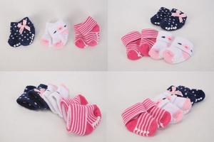 Piccolo Tesoro Calzini Del Bambino Set - 3 PK Bambino Delle Ragazze Calzini di Spugna con Non-skid Tessuto di Cotone No.76223CH - Product Image 4