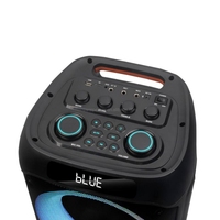 Speaker Karaoke Nirkabel YE-1220 Dual 12" 50-100W dengan LED RGB TWS dan Dua Mikrofon untuk Pesta, Luar Ruangan & Home Theatre