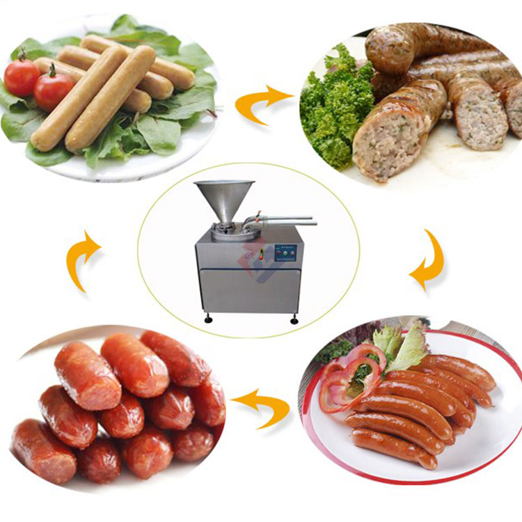 Коммерческая Автоматическая производственная линия для производства свиных колбасных изделий