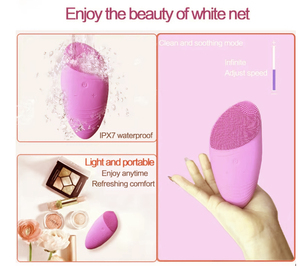 Simple Lightweight Customizable Silicone <strong>Facial</strong> Cleansing Brush Handheld Acne Treatment <strong>Exfoliators</strong> <strong>Tool</strong> Waterproof Various - Product Image 5