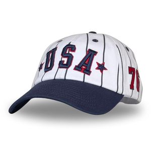 Gorra <span class=keywords><strong>de</strong></span> <span class=keywords><strong>Béisbol</strong></span> Estilo Americano a Rayas, Visera Rígida, Aspecto <span class=keywords><strong>de</strong></span> Textura Única, Gorra Casual <span class=keywords><strong>de</strong></span> Moda para Uso Diario en la Calle y Fiestas - Product Image 2