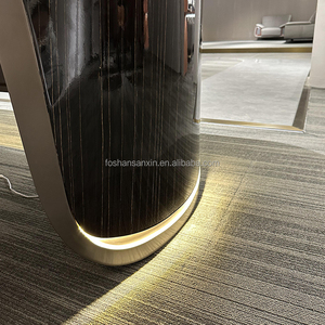 Hiện đại ông chủ Văn phòng đồ nội thất không dây sạc l-hình dạng thông minh Veneer sơn bảng sang trọng Điều hành Chủ Tịch CEO bàn văn phòng - Product Image 4