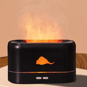 2022 Nieuwste Hot Selling Simulatie Vlam Luchtbevochtiger Lamp Ultrasone Aroma Diffuser Warm Vuur Effect