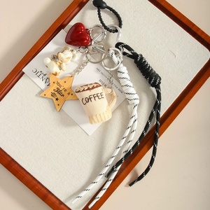 Creative Design Cartoon Bear <b>Key</b> Chain Cute Coin Purse Bag Pendant Keychain Promotion Gift Plush Coffee Cup Women Handbag Charms - Product Image 6