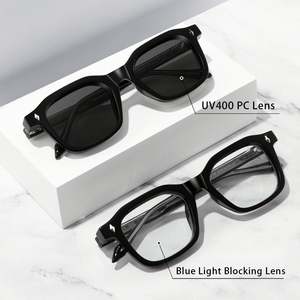 Lunettes de soleil carrées rétro tendance 2025 avec logo personnalisé, rivets en acétate, style punk, protection UV400, monture TR90, pour hommes et femmes - Product Image 2