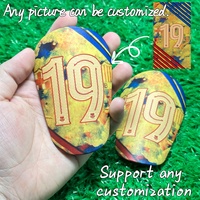 Protège-Tibia de Football vierge en Plastique avec Motif d'Impression par Sublimation OEM, Protection de Jambe et Mollet pour Jeu de Foot