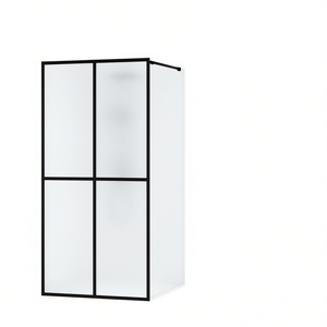 Parete Doccia in Vetro Temperato Satinato 39,4 X 76,8 Pollici con Telaio, Design Minimalista per Box Doccia - Product Image 1