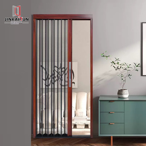 Nueva cerradura de puerta de pantalla antirrobo Universal, malla de diamante plana, plegable, a prueba de ratas y gatos, rueda deslizante Invisible, rueda de rodamiento - Product Image 1