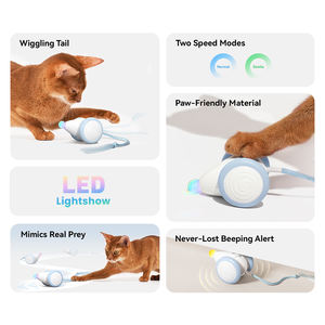 لعبة تفاعلية للقطط من تشيربل، فأر آلي يلعب لعبة الاختباء والصيد - Product Image 2