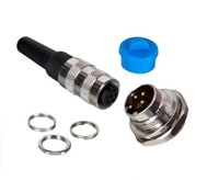 Impermeable IP67 tornillo de metal circular C091 m16 de sensor macho y hembra 2 4 8 12 Pin aisg ret control cable