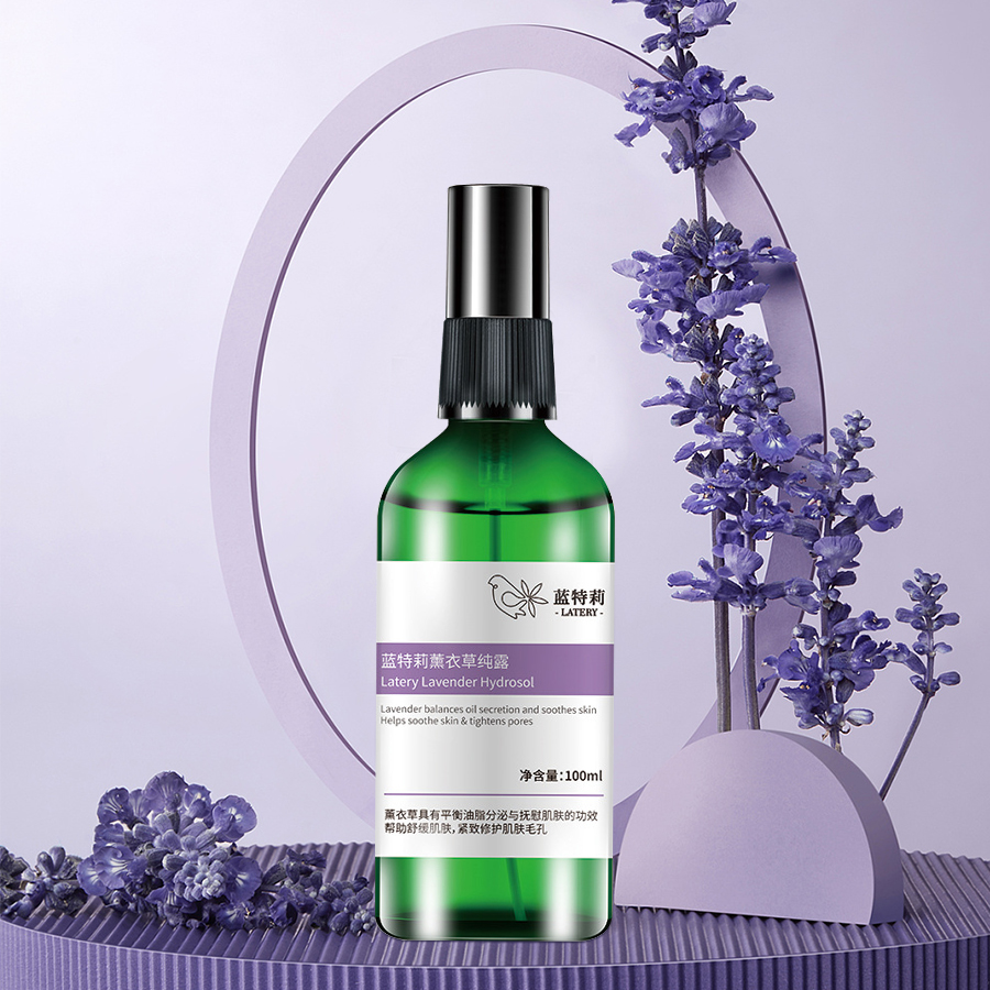 OEM 100% puro e naturale 100ml di acqua di fiori di idrolato di lavanda