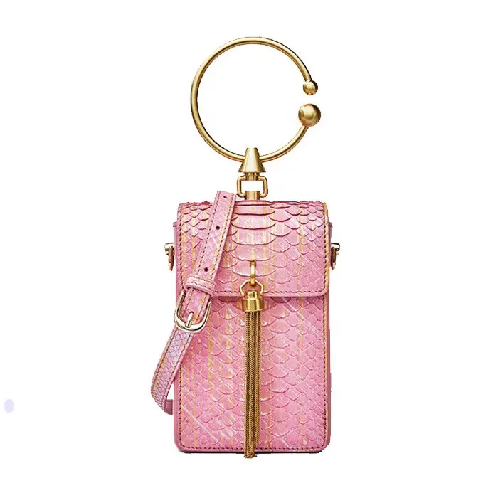 Bolsa Feminina Luxury Fashion Designer Genuine Python Snake Skin Mini Sac A Main Cross Body Crossbody Bags Women Leather Handbag