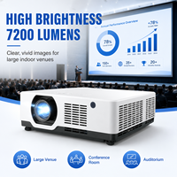 Projecteur laser 3LCD WUXGA 7200 lumens pour installation en conférence, fabriqué en Chine