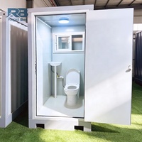 Toilettes mobiles compactes, WC portable d'extérieur, cabine de douche, salle de bain miniature tout-en-un, salle de bain préfabriquée en conteneur