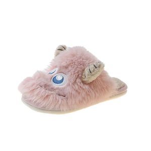 Pantoufles en peluche monstre mignonnes pour l'automne et l'hiver, chaussures à semelle épaisse pour couples, pour l'intérieur et l'extérieur - Product Image 5