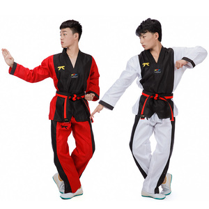 China Fábrica al por mayor <span class=keywords><strong>Wushu</strong></span> Taekwondo Uniforme/Dobok/Kimono Material superior para el <span class=keywords><strong>estilo</strong></span> de artes marciales de Karate - Product Image 5
