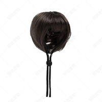 Perruque personnalisée grande taille pour animaux de compagnie – Perruque à franges pour chiens et chats, coupe bob avec design qui laisse les oreilles apparentes, idéale pour les fêtes et le cosplay