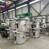 Four de fusion à induction 100kg 500kg 1T 2T 5T, équipement de fonderie pour la fusion industrielle de ferraille, fer, acier, cuivre