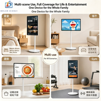 Écran intelligent numérique blanc 32 pouces, TV mobile, diffusion sans fil, streaming en direct, tactile, appareil de partage, OEM, texte
