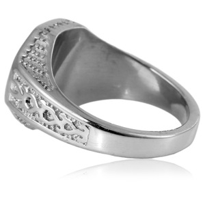 yunnique Men's <b>Titanium</b> Steel <b>Ring</b> Yin Yang Bagua Geometric Design Gold Color Fashion Jewelry Gift - Product Image 3