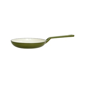 Poêle en fonte émaillée à poignée unique, antiadhésive, pour la cuisson, avec logo personnalisé, vente en gros - Product Image 3