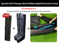 Bottes de Récupération par Compression d'Air, Appareil de Massage des Pieds et des Jambes, Manchon de Compression Froide en Gel en Option pour le Soin des Articulations