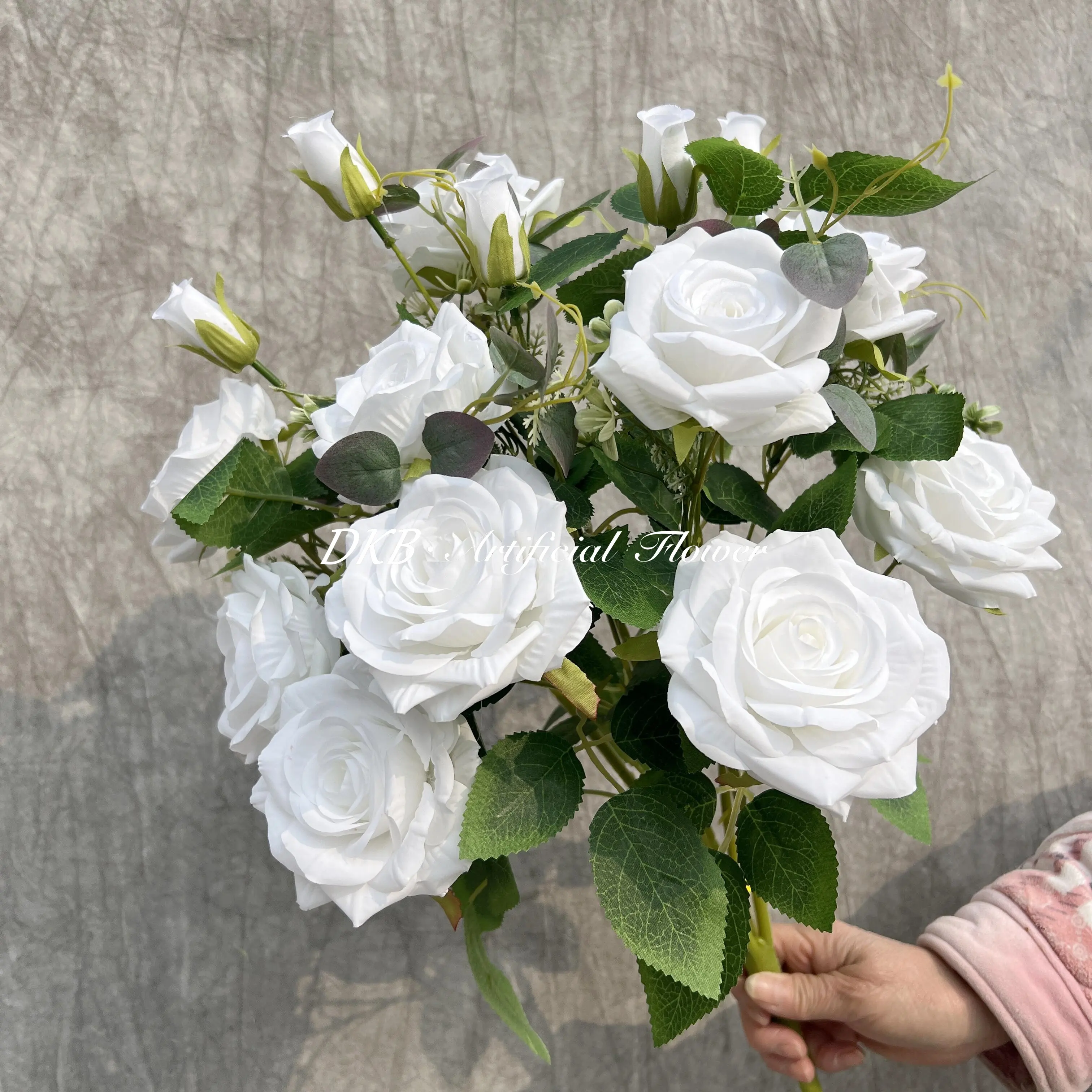 wedding decoration   supplies low price wholesale premium real touch artificial flowers bunch white flower bunch