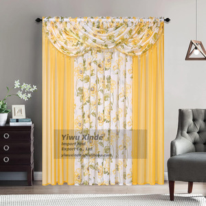 Rideaux en tulle transparents à fleurs de luxe, 7 pièces, pour <span class=keywords><strong>salon</strong></span> - Product Image 4