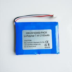 Hwe ชาร์จไฟได้3.7V 1800mAh 2000mAh แบตเตอรี่ลิเธียมโพลิเมอร์ Lipo 103450 Prismatic ก้อนแบตเตอรี่" - Product Image 6
