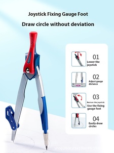 Ensemble de <span class=keywords><strong>compas</strong></span> pour étudiants MAPED 3 pièces avec <span class=keywords><strong>levier</strong></span> de verrouillage intelligent, construction métallique, ensemble de <span class=keywords><strong>compas</strong></span> pour étudiants - Product Image 6