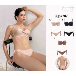 Costume da Bagno Bikini HDJ Stampa Leopardata, Top Triangolare e Slip Perizoma, Taglie Donna 44 46 48 50, in Maglia Elasticizzata con Stampa Digitale - Product Image 1