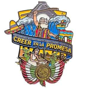 Camporee personalizable de la Iglesia Adventista del <span class=keywords><strong>Séptimo</strong></span> Día para Pin de solapa Modelo internacional Técnica de chapado en metal troquelado - Product Image 3