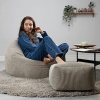Pouf en tissu, coussin d'assise intérieur doux, chaud pour la décoration du salon en hiver, mobilier italien, non rembourré, design asiatique