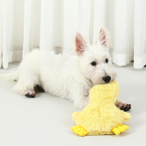 Groothandel fabrikant pluche gevulde piepende hond gele eend speelgoed - Product Image 3