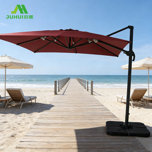 Sombrilla <span class=keywords><strong>de</strong></span> Aluminio <span class=keywords><strong>para</strong></span> Exteriores Roma, Diseño Moderno, Doble Toldo, Parasol <span class=keywords><strong>de</strong></span> <span class=keywords><strong>Jardín</strong></span> con Base <span class=keywords><strong>para</strong></span> Patio y Parque, <span class=keywords><strong>en</strong></span> Oferta - Product Image 1