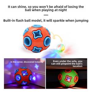 Jouet pour chien, balle à cloche, résistant aux morsures, anti-ennui, pour chiot, Border Collie, Labrador, consommation d'énergie, caoutchouc élastique - Product Image 3