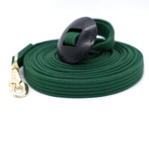 Ligne de longe en coton pour chevaux avec mousqueton et embout en caoutchouc - Product Image 5