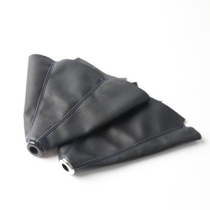 Housse universelle en cuir pour pommeau de levier de vitesse de voiture, points rouges, pliable, points noirs brillants - Product Image 3