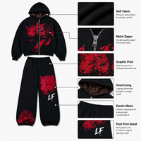 Sudadera con Capucha y Pantalón de Chándal para Hombre, Personalizada, Suave, Lavada, con Estampado 3D, 100% Algodón, Unisex, Venta al por Mayor, Estilo Urbano de Alto Gramaje