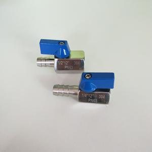 Robinet à bille miniature Kuntai 1/2 pouce en acier inoxydable 304 pour eau et milieux acides faibles ou basiques - Product Image 3