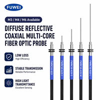 Capteur à fibre optique à réflexion diffuse FUWEI FWR-610 R25 M6, résistant à la flexion, fixation par écrou 80 mm avec détection