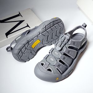 Sandalias de Playa para Hombre, Talla Grande, Disponibles para Entrega Rápida, Parte Superior de Malla Transpirable y Cuero Vacuno, Suela de Goma Antideslizante - Product Image 4