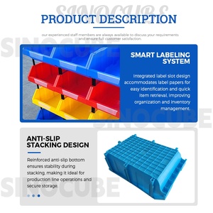 定制Sinocube高品质零件盒收纳盒塑料收纳盒，适用于商店、车库、家庭办公室的整理收纳 - Product Image 2