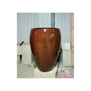 Juego de macetas de jardín de fibra de vidrio de estilo Vintage de entrega rápida, 3 y 4 piezas, combina con diversos estilos y decoración del hogar - Product Image 2